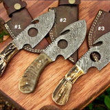 Timberstalker – Handmade Damascus Gutting Skinning Knife