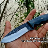 Custom Handmade Hammered 1095 High Carbon Steel Blade Knife