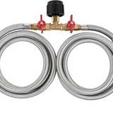 Propane Two Way Y Splitter Adapter Hose