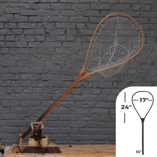 best ly fishing net Big Dipper 24"x17" - Natural Fly Fishing Traditional Landing Net - Han