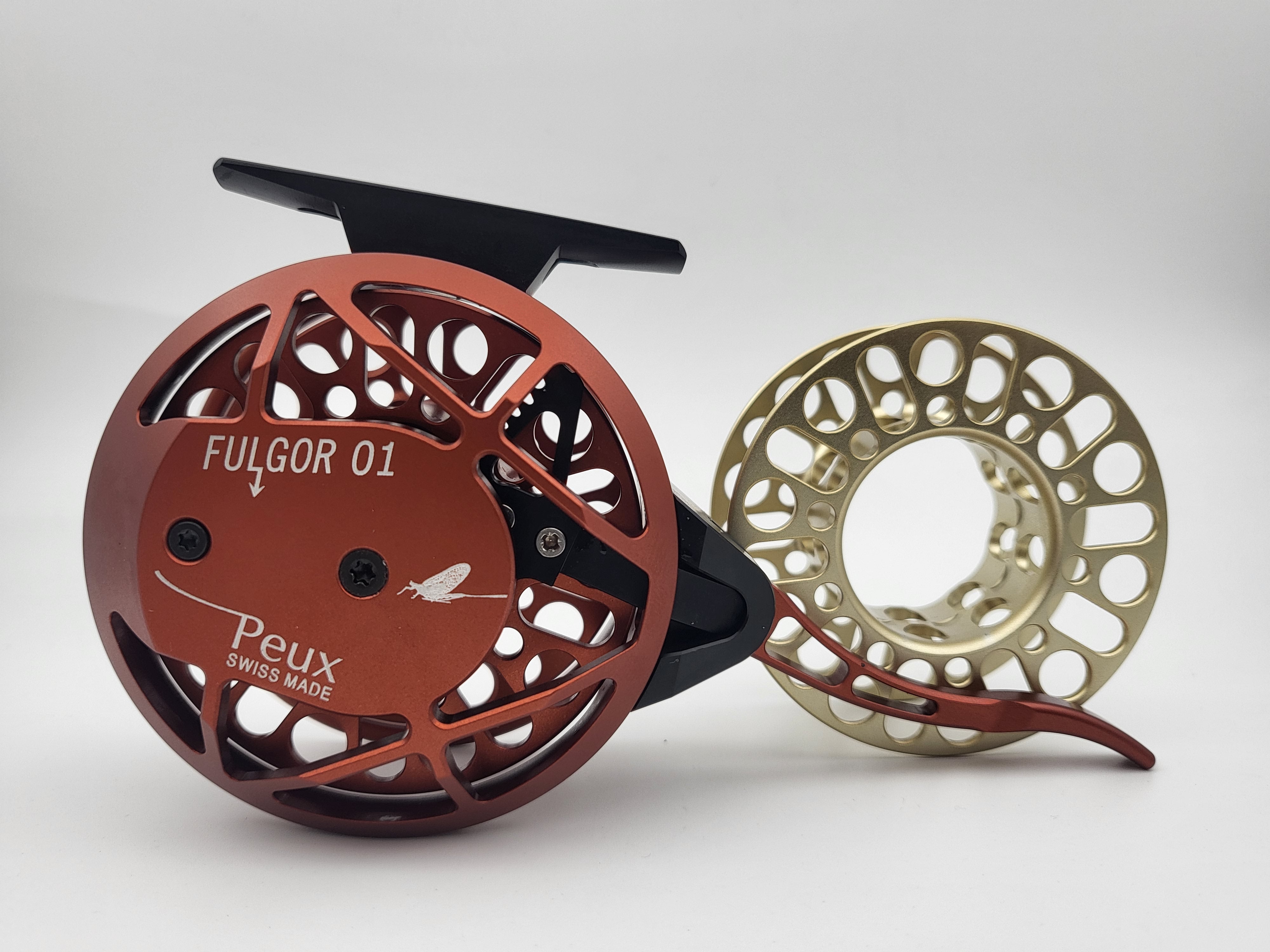 Peux Fly Reel with great anodization.