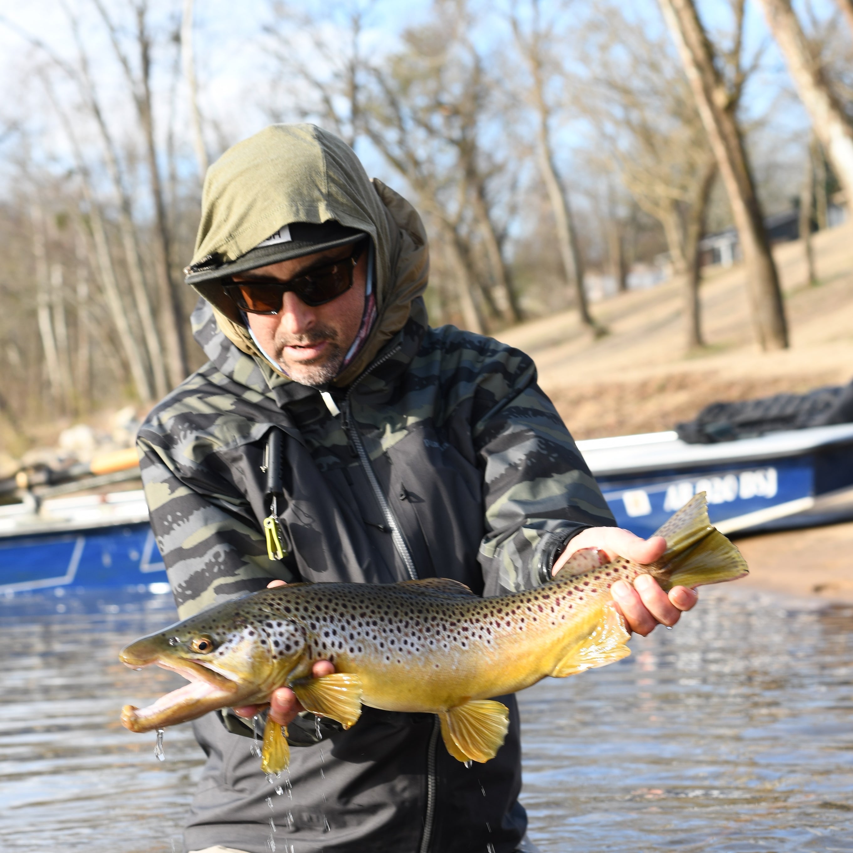 Christian Bacasa and A healthy brown trout