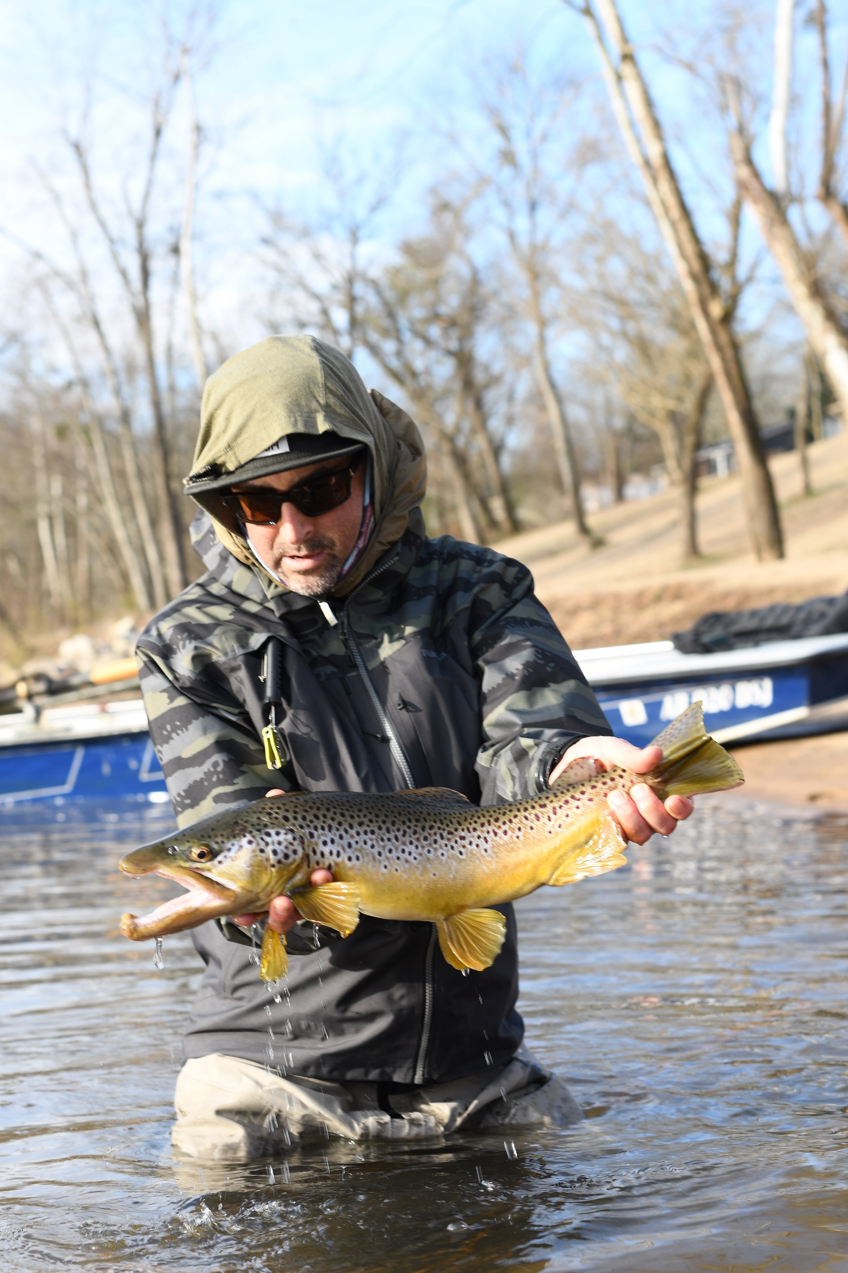 Christian Bacasa and A healthy brown trout