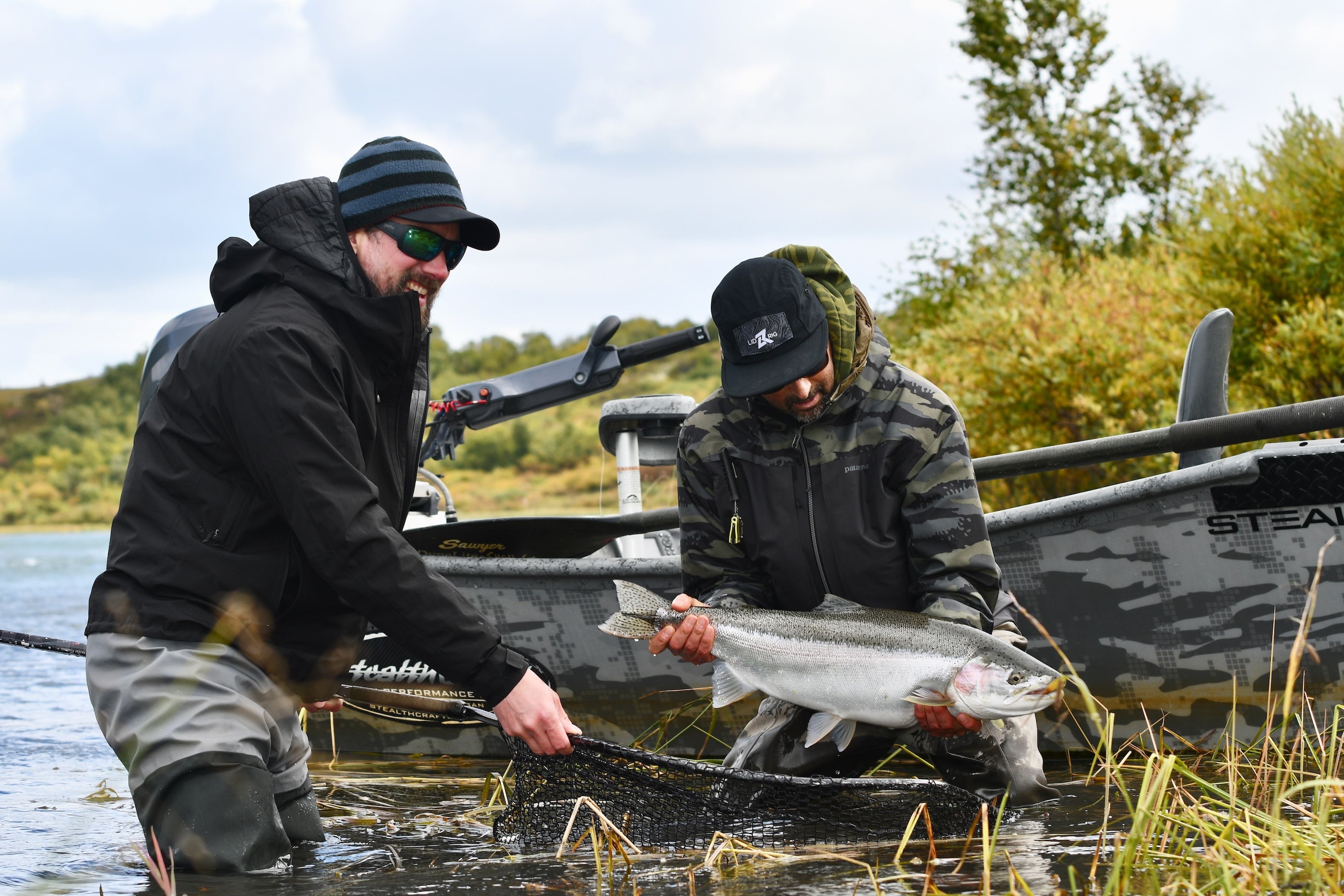 TJ Kolanko and Christian Bacasa enjoying a guided day in Alaska