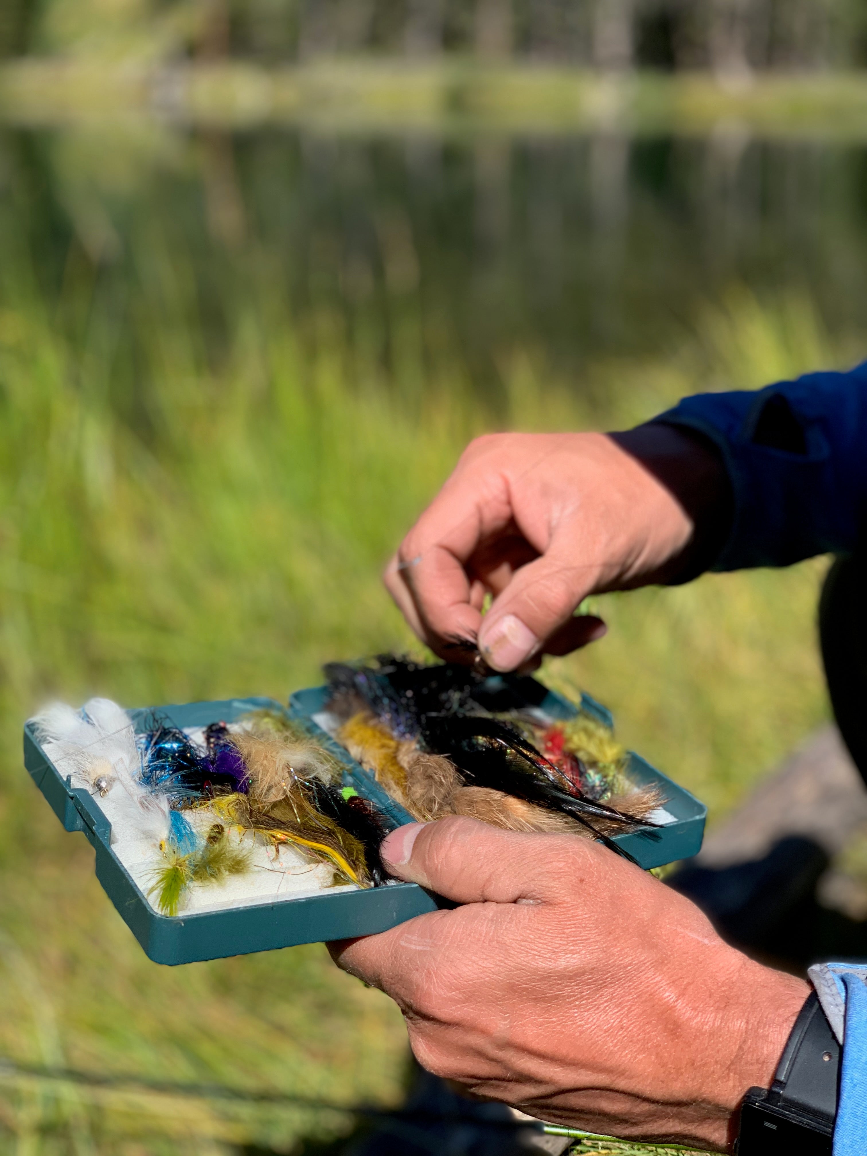 Streamer box for a day up on alpine lakes
