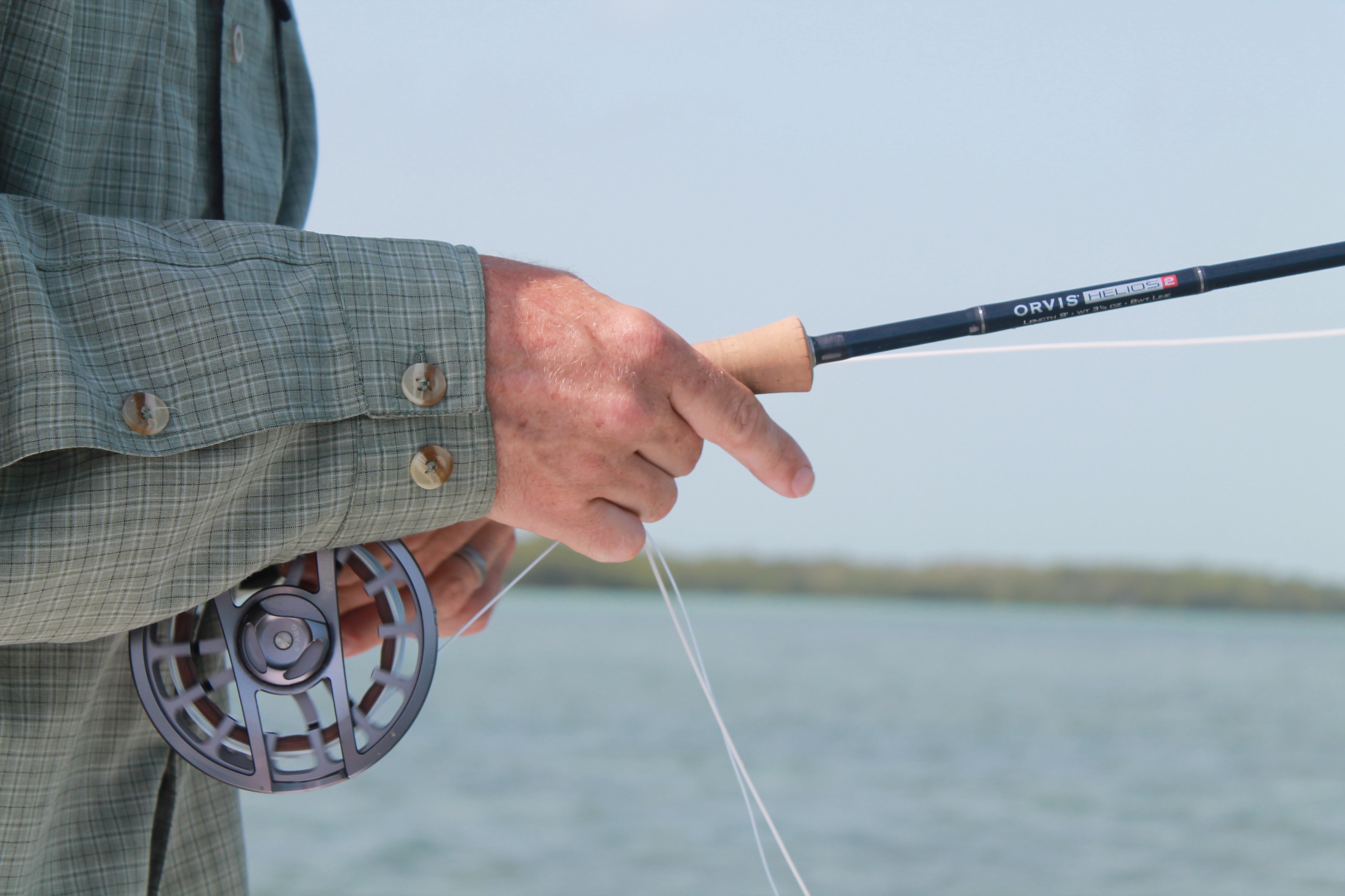 Orvis Helios Fly Fishing Rod in action down in Belize
