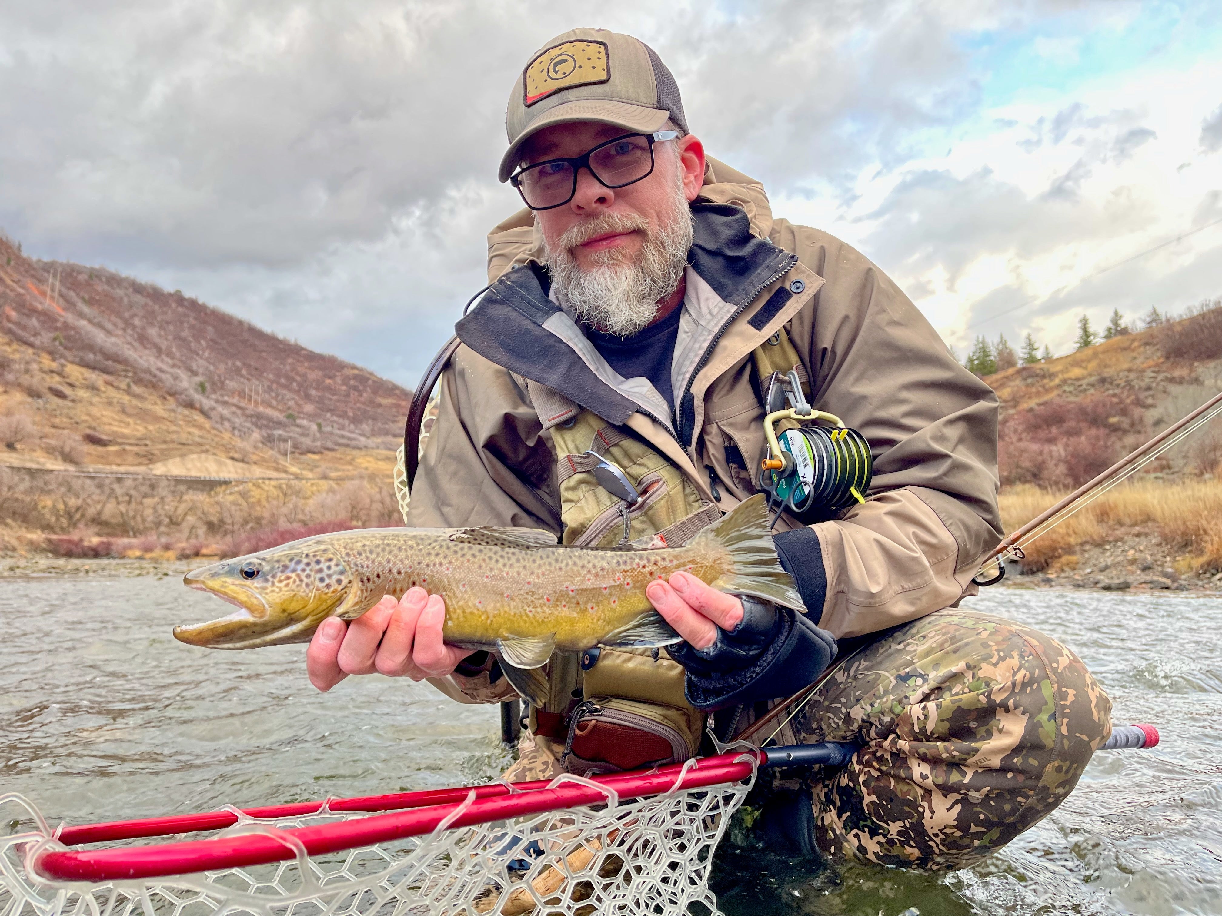 Brown Trout fishing in the fall while avoiding trout spawning beds
