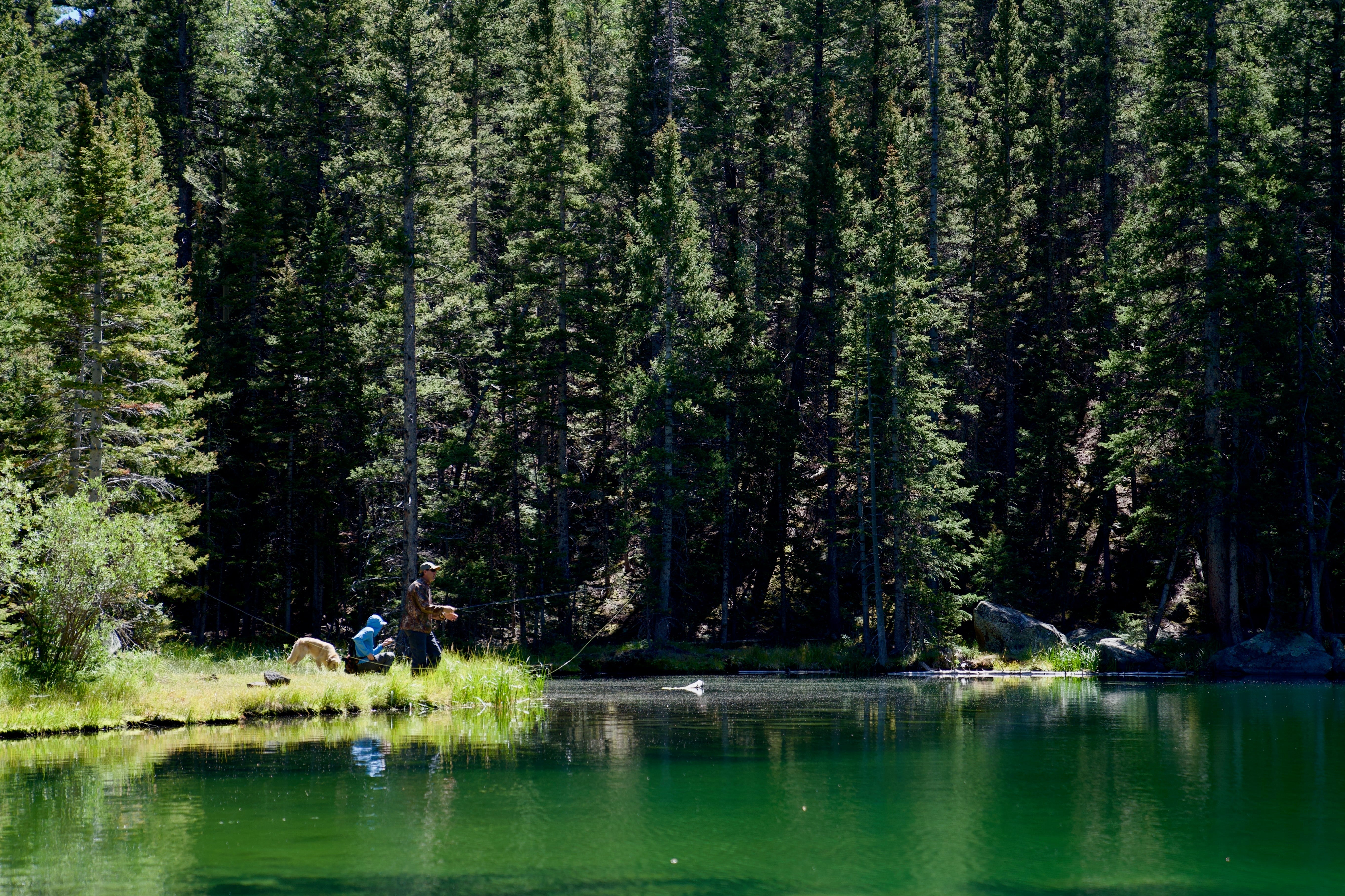 Lakes are often great places for Bow and Arrow casts