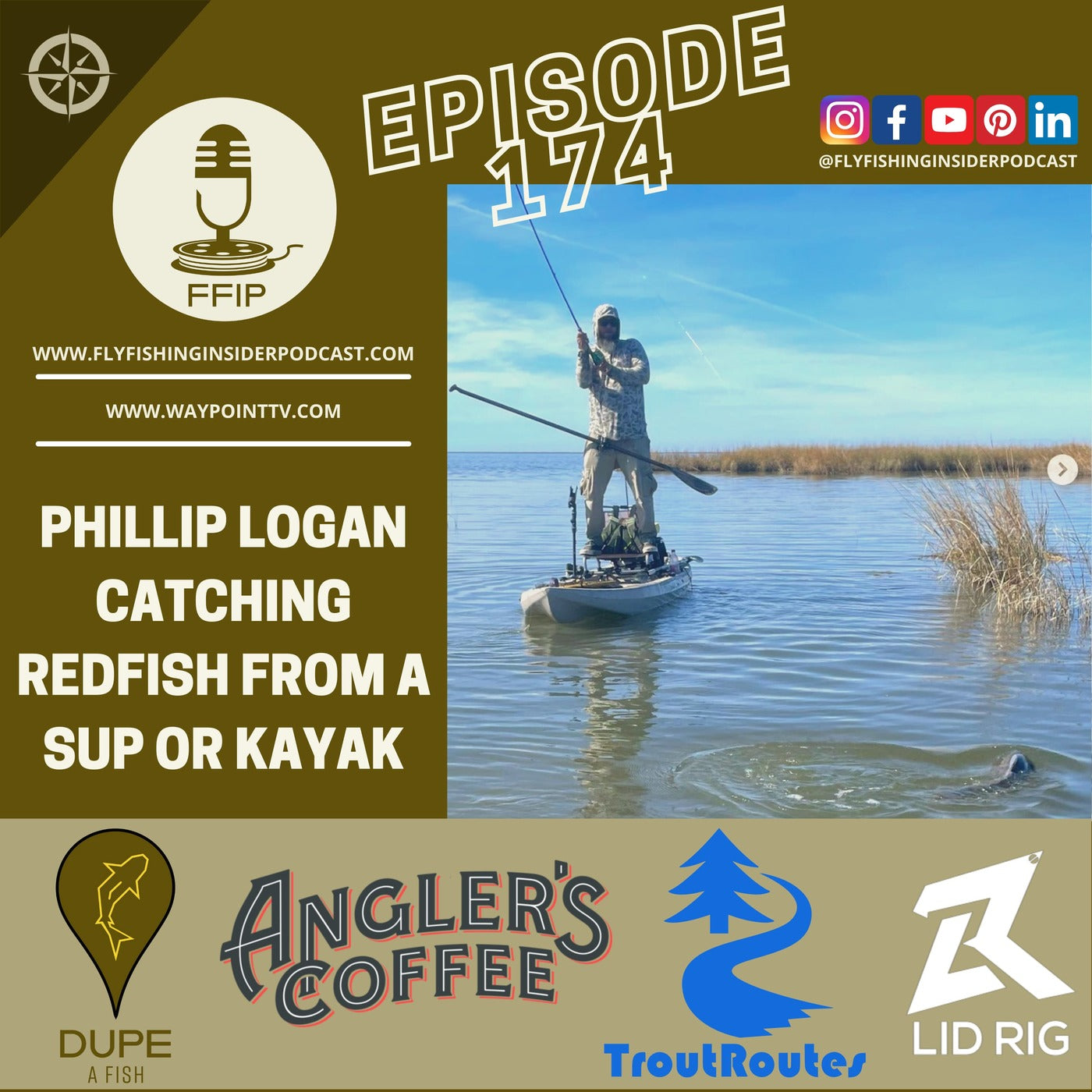 Catching Redfish from a SUP or Kayak in Louisiana - Fly Fishing Insider Podcast episode artwork