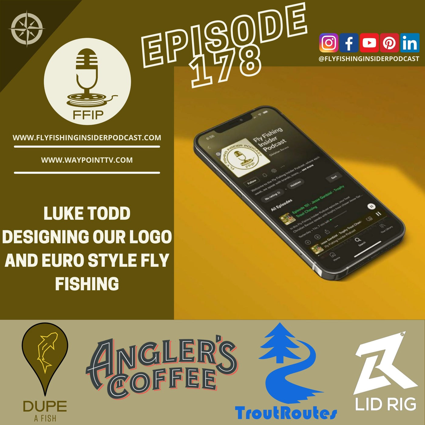 Euro Style Fly Fishing and Designing Our Logo - Fly Fishing Insider Podcast episode artwork