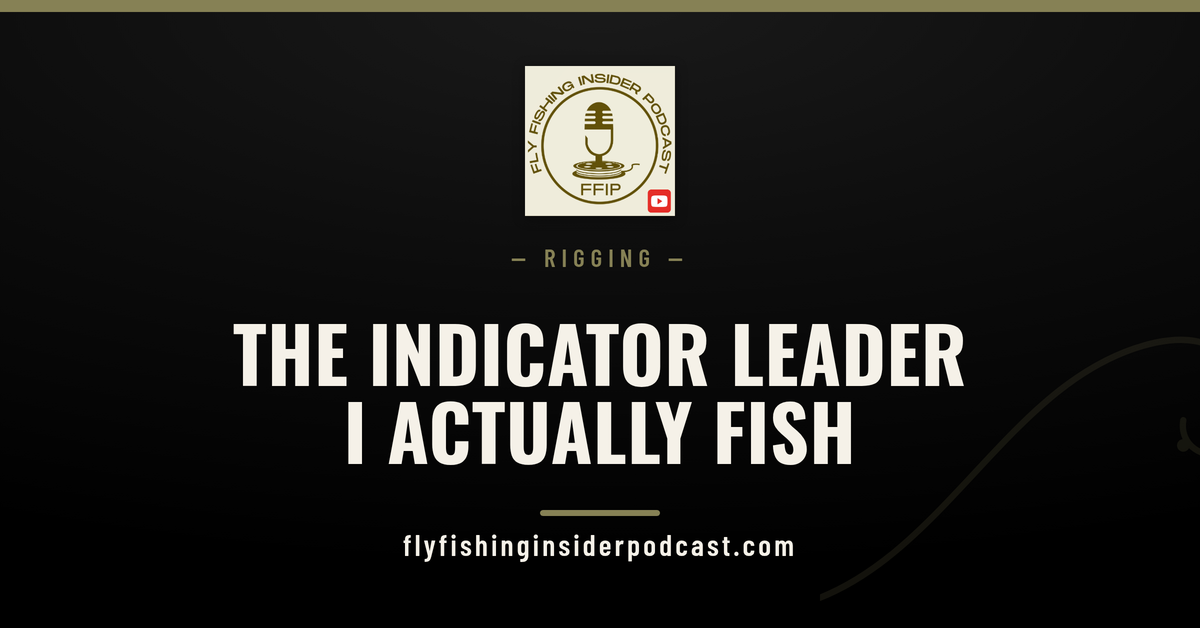 Indicator nymphing leader formula with butt, transition and fluorocarbon depth sections