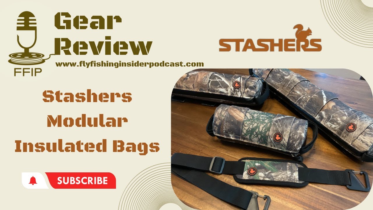 Modular insulated bags packed for a day of fly fishing from a raft