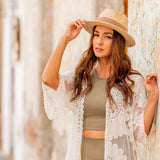 Fedora Palm Leaf Straw Hat