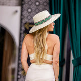 Spanish White Palm Leaf Straw Hat