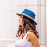 Denim Fedora Hat