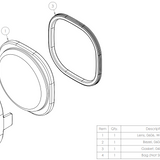 0606 Lens/Bezel Kit Spot Yellow