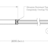 Wire Harness, 106" long, Deutsch Connector
