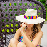 Western White Palm Leaf Straw Hat