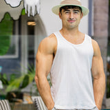 Fedora White Palm Leaf Straw Hat