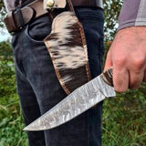 Custom Handmade Damascus Steel Hunting Knife