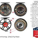 CNC Machined Aluminum 9/10 Weight Fly Fishing Reel | Wild Water Fly Fishing