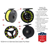Deluxe Fly Fishing Kit, 9/10wt Rod | 9ft | 4piece | Wild Water Fly Fishing