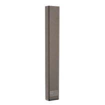Net handle bar in dark gray metal, straight long profile
