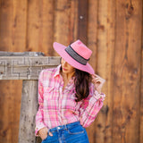 Bubble Gum Pink Western Hat