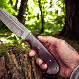 Shadow Fang - Damascus Steel Knife Hunting Essential