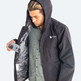 Black Fin - Waterproof Pocket Rain Jacket