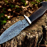 Stormborn – Custom Hunting Knife with Damascus Blade