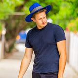 Electric Blue Western Hat