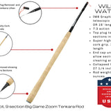 Tenkara Zoom Fly Fishing Kit, 14-16ft Big Game Rod | Wild Water Fly Fishing
