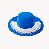 White Beaded Hat Necklace