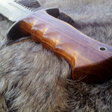 Ranger Survival Bowie Knife with Custom Handcrafted Damascus Steel Blade & Rosewood Handle - 15 Inches