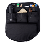 Black rear door storage panels set shown with compartments and organizer straps