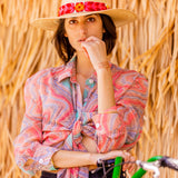 Western Palm Leaf Straw Hat