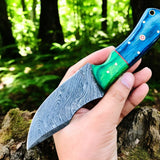 Timberwolf – Custom Damascus Hunting Knife