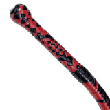 Bull Whip for Sale – Black & Red Leather Whip by KBS Knives Store (4ft to 16ft)