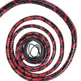 Bull Whip for Sale – Black & Red Leather Whip by KBS Knives Store (4ft to 16ft)