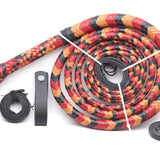 Whipping Leather – Professional Bullwhip by KBS Knives Store (Red, Black & Orange, 4ft–16ft)