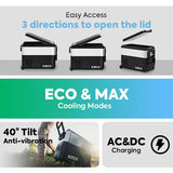 JP50 Pro Dual Zone Wheeled Car Fridge With Cover | ICECO | 50 LT