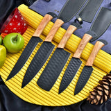Custom Handmade D2 Forged Steel Kitchen Knives Set