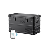 ICECO APL35 Dual Zone Aluminum 12V Portable Fridge Freezer - Black