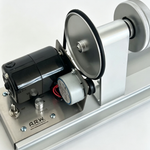 Metal power wrapping and drying machine with side switch and circular drum
