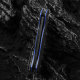The Pathfinder Folding Pocket Knife Giftset for Men and Women (Black and Blue)