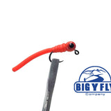 Squirmy Worm Jig (with weighted eyes)