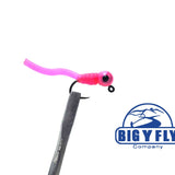 Squirmy Worm Jig (with weighted eyes)