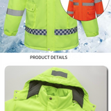 LITEGUEST USB Heated Reflective Waterproof Work Jacket For Winter