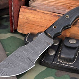 The Knife from The Hunted – 10" Damascus Steel with Micarta Handle
